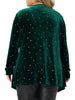 Velvet A Line Stars Long Sleeve Cardigan
