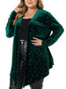 Velvet A Line Stars Long Sleeve Cardigan