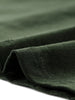 A Line Woven Elastic Waist Button Decor Skirt
