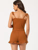 Womens Loungewear 2023 Summer Crop Cami Tops with Shorts Ruffle Camisole Pajamas Sets