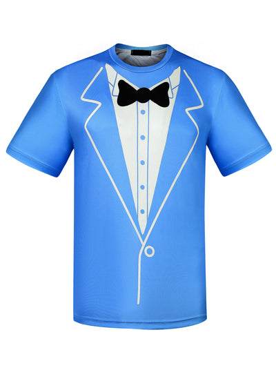 Tuxedo Printed Costume Wedding Party Funny Graphic T-Shirt
