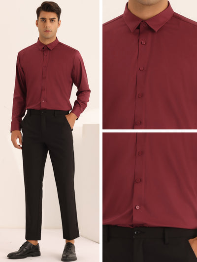 Long Sleeves Button Down Business Prom Shirts