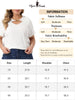Plus Size Top for Women Basic Short Sleeve Metal Chain Crop Tops Cutout Front Bodycon T-Shirts