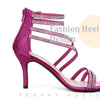 Ankle Strap Rhinestone Stiletto Heels Sandals for Women