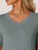 Womens Casual Short Sleeve T-shirt Dress Nightshirt Nightgown Basic Sleepwear Midi Shirtdress
