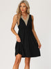 Womens Pajamas Dress Sleeveless Sleepwear V Neck Lace Trim Casual Lounge Nightgowns