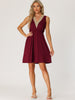Womens Pajamas Dress Sleeveless Sleepwear V Neck Lace Trim Casual Lounge Nightgowns