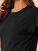 Womens Pajamas Ruffle Summer Outfits Short Sleeves Tops with Shorts Soft Lounge Sets