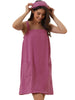 Womens Towel Wrap Bathrobe Spa Towels Robe with Adjustable Closure for Gym Shower
