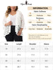 Plus Size Open Front 3/4 Sleeve Sheer Casual Lace Cover Up