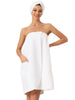 Womens Towel Wrap Robe Bathrobe Spa Towels with Shower Cap for Bath Gym