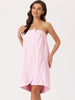 Womens Towel Wrap Robe Bathrobe Spa Towels with Shower Cap for Bath Gym