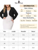 Plus Size Cardigan for Women Long Sleeve Open Front Elegant Cropped Shrugs Bolero Cardigans