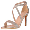 Glitter Crisscross Strap Stiletto High Heels Sandals for Women