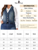 Plus Size Denim Vest for Women Sleeveless V Neck Button Down Jean Waistcoat Jacket