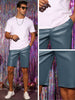 Faux Leather Hip Hop Motorcycle Biker Party Disco Shorts