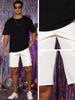 Faux Leather Hip Hop Motorcycle Biker Party Disco Shorts