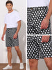 Polka Dots Summer Comfort Flat Front Patterned Chino Shorts