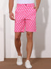 Polka Dots Summer Comfort Flat Front Patterned Chino Shorts