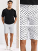 Polka Dots Summer Above Knee Printed Golf Shorts