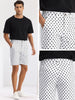 Polka Dots Summer Above Knee Printed Golf Shorts