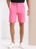 Polka Dots Summer Above Knee Printed Golf Shorts