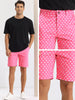 Polka Dots Summer Above Knee Printed Golf Shorts