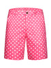 Polka Dots Summer Above Knee Printed Golf Shorts
