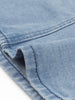Plus Size V Neck Sleeveless Utility Jean Denim Vest
