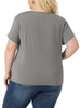 Plus Size Summer T-Shirts For Women Casual Lace V Neck Short Sleeve Tunics Basic Tops Blouses