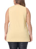 Plus Size Tops for Women Sleeveless Sparkle Shimmer Glitter Sequin V Neck Tank Top