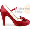 Bow Platform Ankle Strap Stiletto Heels Pumps for Women