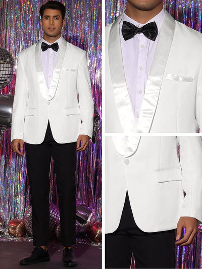 Wedding Blazers One Button Shawl Collar Formal Prom Sports Coats