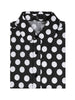 Polka Dots Pattern Point Collar Short Sleeves Printed Dress Shirts