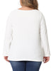 Waffle A Line Round Neck Long Sleeve Tunic