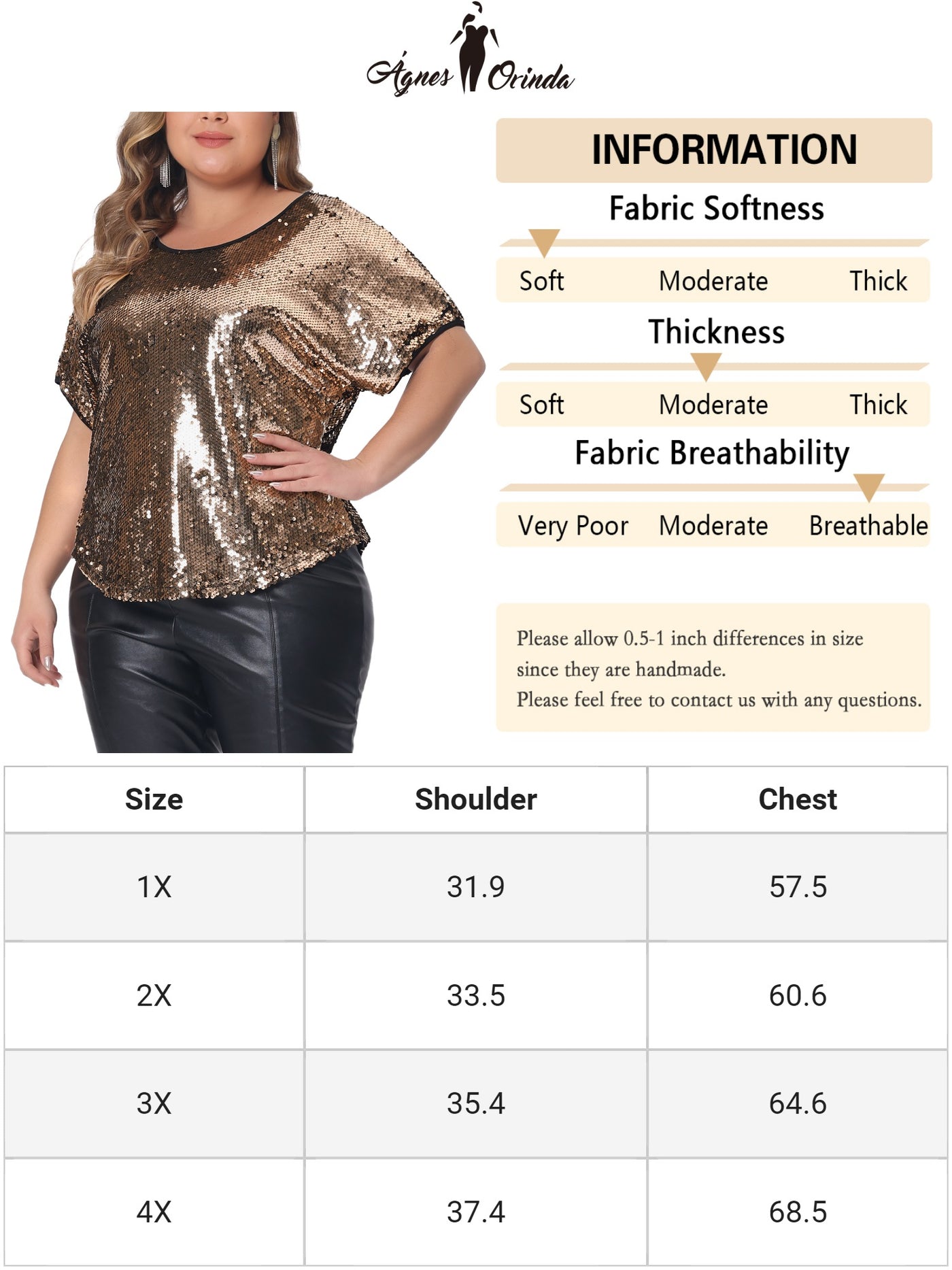 Bublédon Plus Size for Full Sequin Tops Women Glitter Party Shirt Short Sleeve Sparkle Club Night Blouses