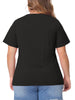 Plus Size T Shirts for Women Basic V Neck Short Sleeve Tops