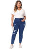 Plus Size T Shirts for Women Basic V Neck Short Sleeve Tops