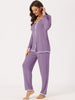 Womens Sleepwear Pajamas Long Sleeve Pullover Tops with Pants Lounge Sets