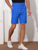 Plaid Summer Flat Front Checked Patterned Dress Shorts