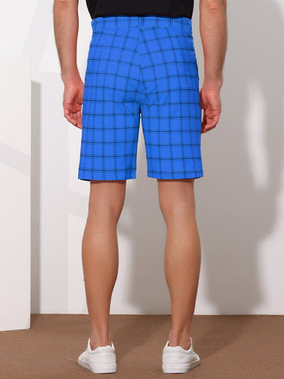 Plaid Summer Flat Front Checked Patterned Dress Shorts