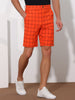 Plaid Summer Flat Front Checked Patterned Dress Shorts