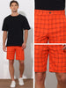 Plaid Summer Flat Front Checked Patterned Dress Shorts