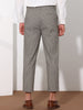 Plaid Cropped Flat Front Ankle Length Checked Dress Pants