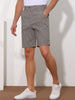 Classic Plaid Flat Front Business Checked Chino Shorts