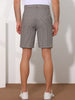 Classic Plaid Flat Front Business Checked Chino Shorts