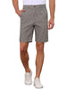 Classic Plaid Flat Front Business Checked Chino Shorts
