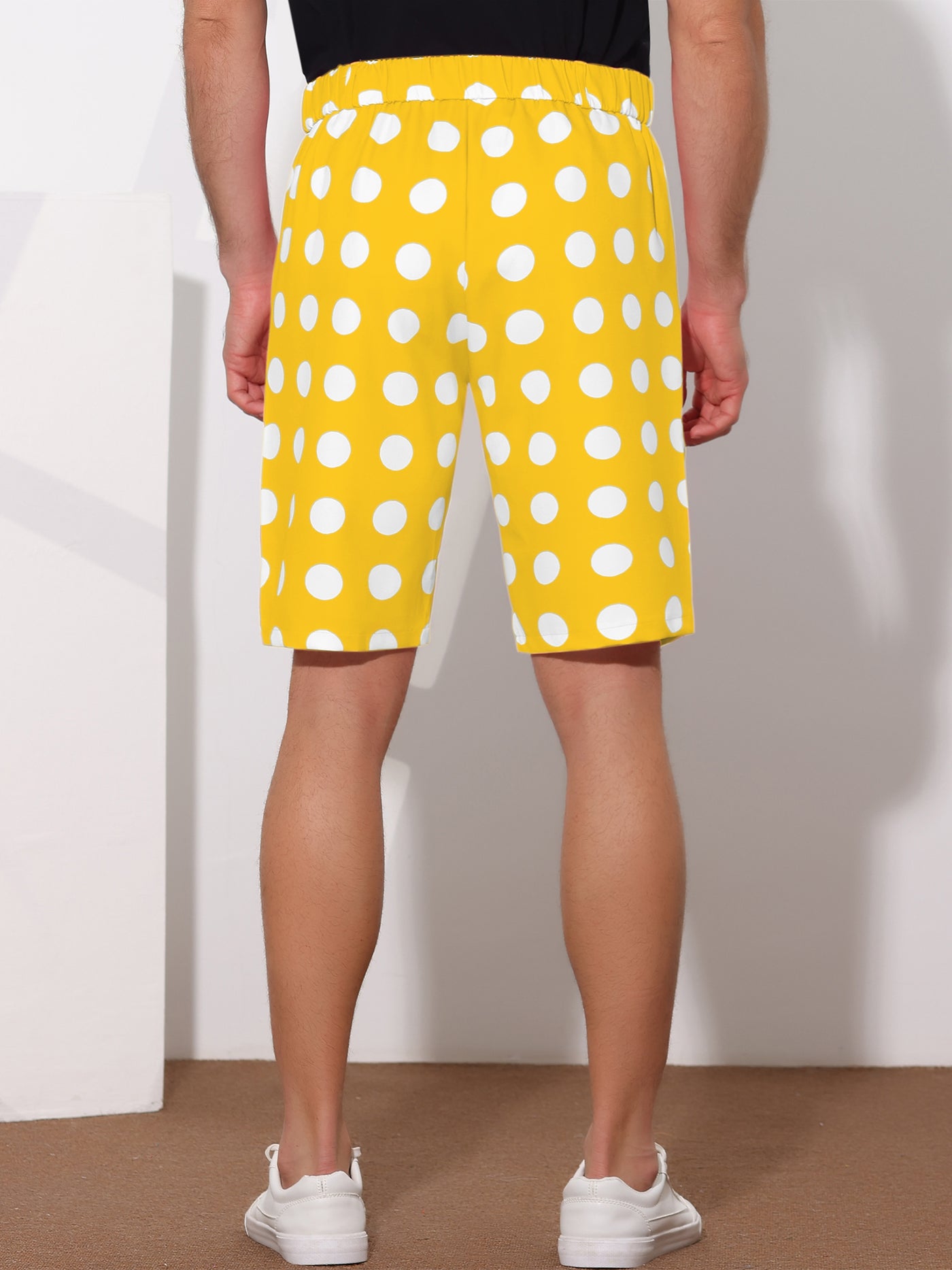 Bublédon Polka Dots Business Regular Fit Flat Front Chino Shorts