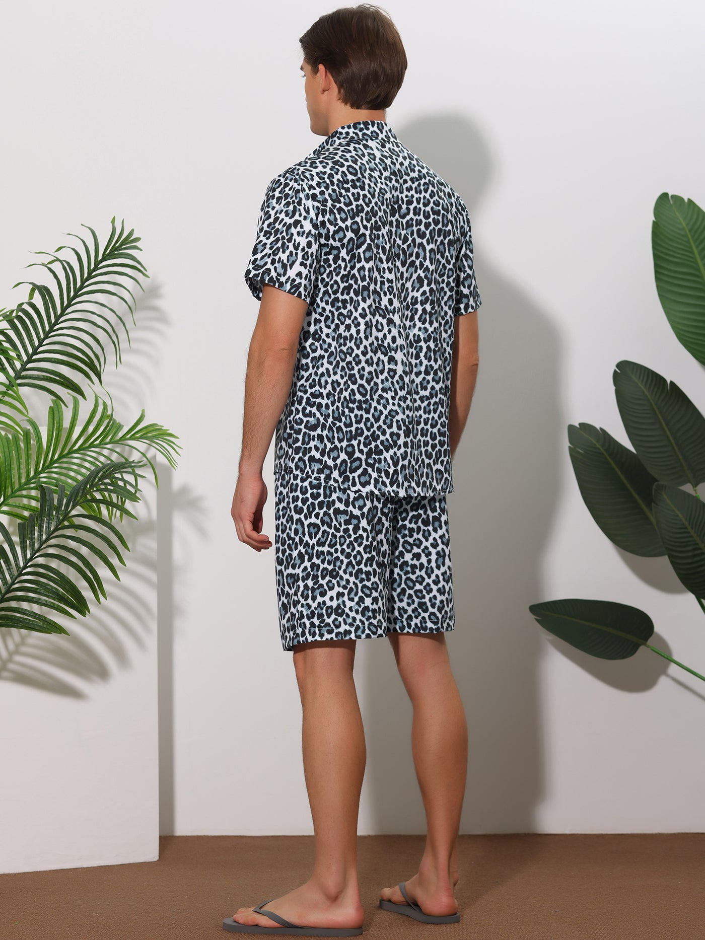 Bublédon Animal Patterned Summer Regular Fit Flat Front Print Shorts