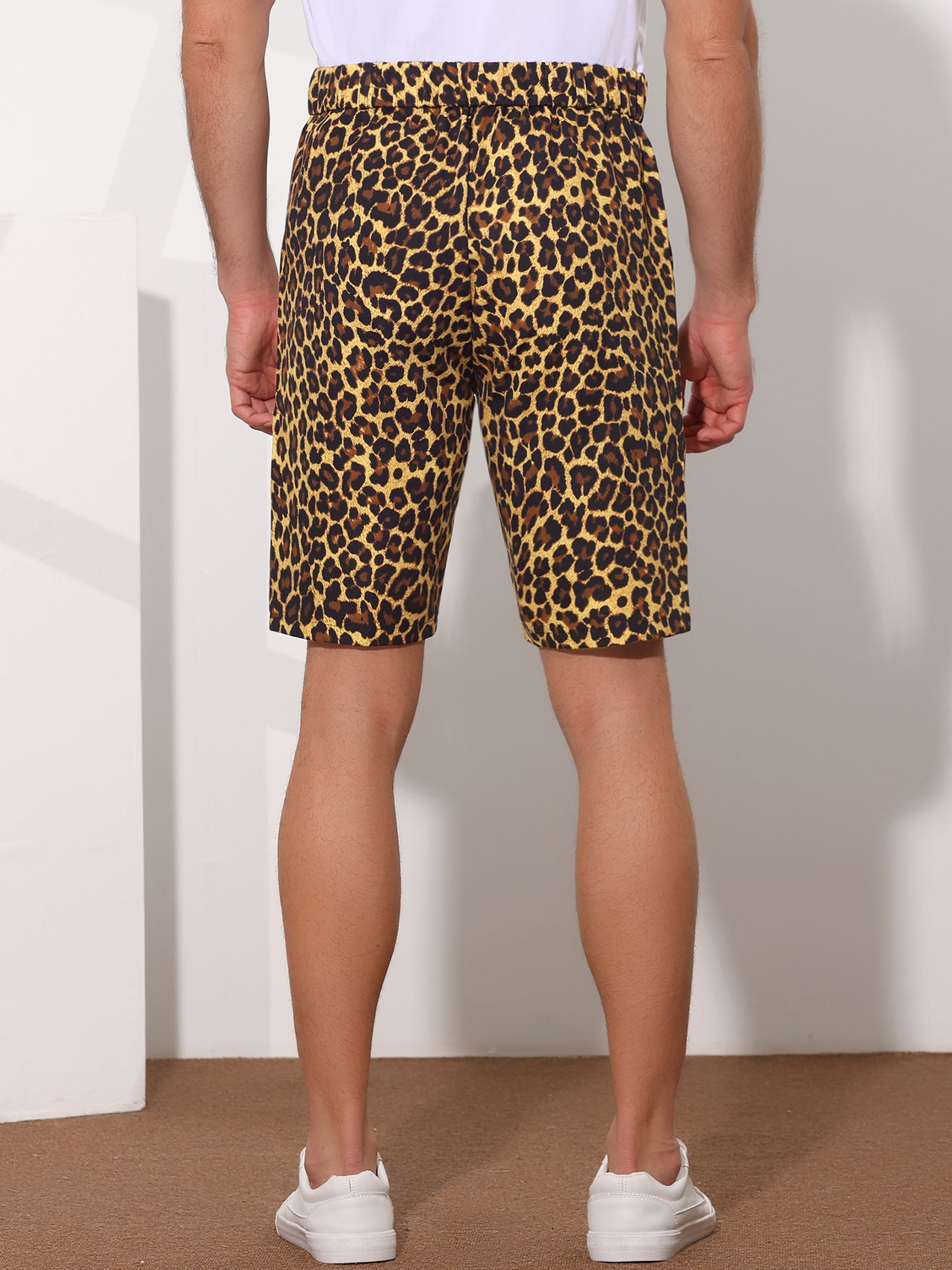 Bublédon Animal Patterned Summer Regular Fit Flat Front Print Shorts